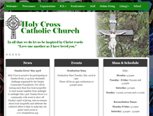 Tablet Screenshot of holycrossomaha.org